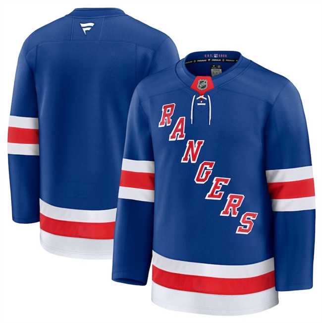 Mens New York Rangers Blank Royal 2024-25 Home Stitched Hockey Jersey Dzhi